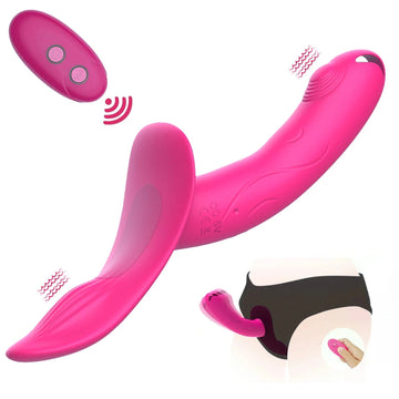Strapless Dildo Rosa Per Coppie Con Telecomando