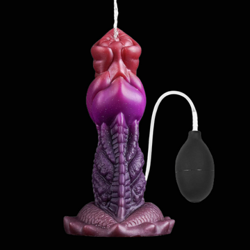 Dragon Dildo Alien Eiaculante Viola Ventosa 19cm