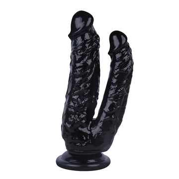 Grande Dildo Per Doppia Penetrazione Nero 21cm