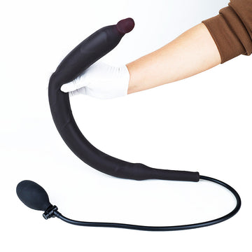 Realistico Nero Anale Dildo Gonfiabile Lungo