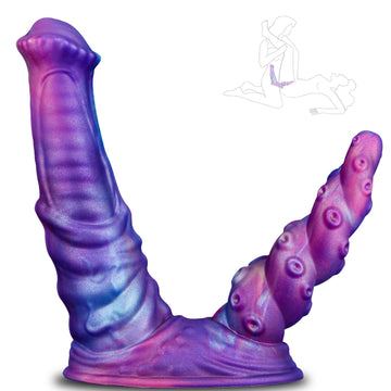 Dildo Per Doppia Penetrazione Alieno Fantasy Testurizzato
