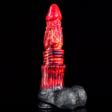 Fantasy Spirale Dragon Dildo Lava Rossa 26cm