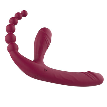 Strapless Dildo Doppio Vibrante Per Coppie