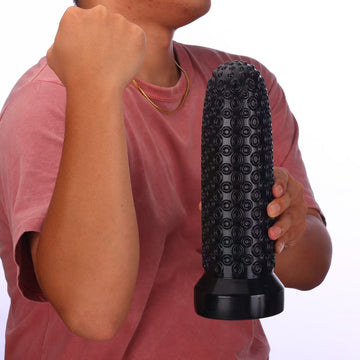 Fantasy Nero Dildo Tentacolo Costolato Ventosa