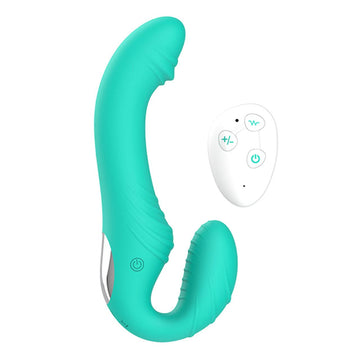 Verde Strapless Strapon Con Telecomando Wireless