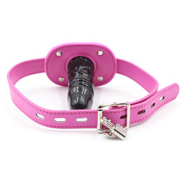 Rosa Pelle Dildogag Per BDSM 5cm