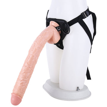 Gigante Strap On Dildo Realistico Con Imbracatura 43cm