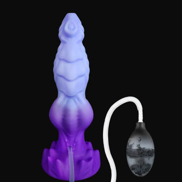 Viola Dragon Dildo Eiaculante Nodo Silicone 20cm