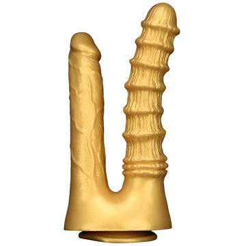 D'oro Dildo Per Doppia Penetrazione In Silicone