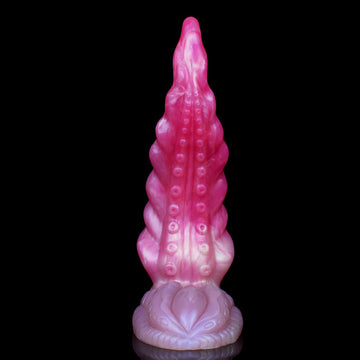 Rosa Tentacle Dildo Curvo Petali Silicone 23.5cm
