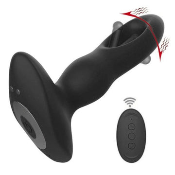 Nero Plug Vibrante Curvo In Silicone 15cm