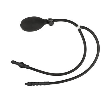 Doppia Testa Plug Anale Gonfiabile Nero