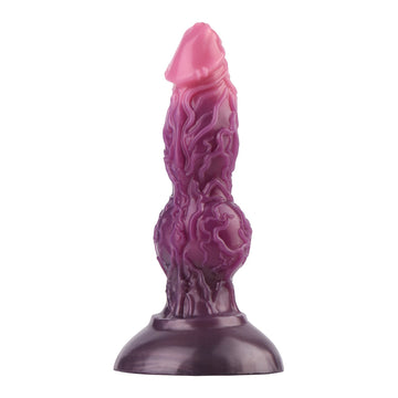 Viola Plug Anale Gonfiabile Canino Nodo 18cm