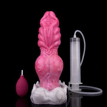 Grande Rosa Nodo Dragon Dildo Eiaculante 22.5cm
