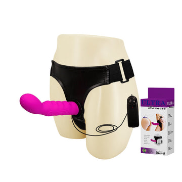 Dildo Strapon Vibrante Viola Per Prostata 16cm