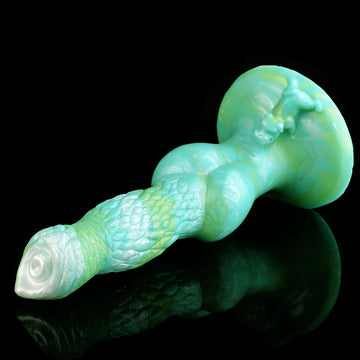 Verde Dog Dildo Con Testurizzato In Silicone