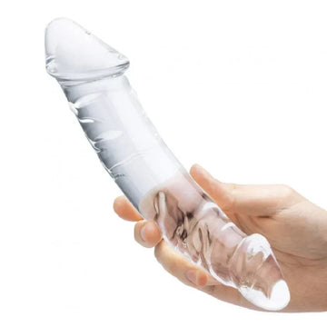 Doppio Dildo In Vetro Con Testurizzata 27cm