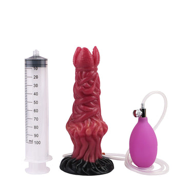 Squirting Dildo Alieno Gonfiabile Rosso 20cm