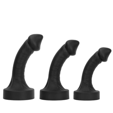 Big Black Dildo Curvo Cono 35cm