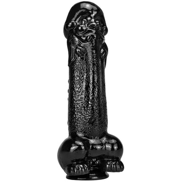 Big Black Dildo Alieno Testurizzato 30cm