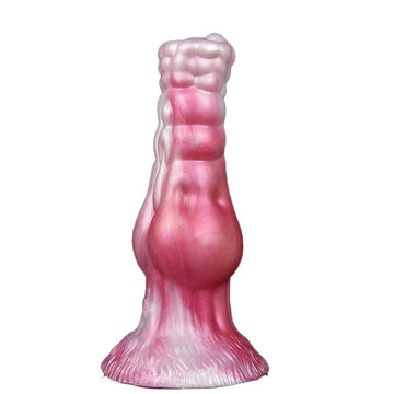 Rosa Dog Nodo Dildo Gonfiabile Con Siliconico