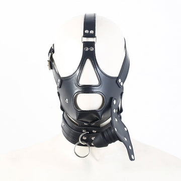 Aperta Maschera BDSM Con Dildogag 6cm