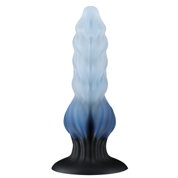 Blu Dog Dildo A Coste In Silicone