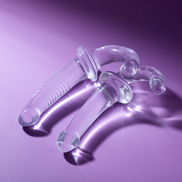 Strapless Doppio Dildo Cristallo Curvo 20cm