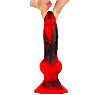 Rosso Strapon Dog Knot Dildo 19.5cm