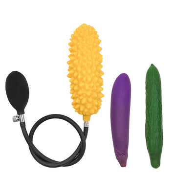 Plug Anale Gonfiabile Giallo Durian 17.5cm
