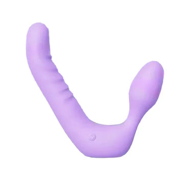 Viola Strapon Doppio Vibrante Senza Imbracatura