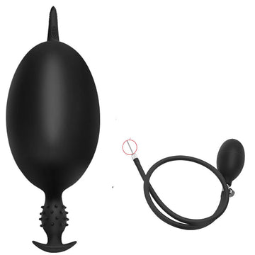 Nero Plug Gonfiabile Sottile Con Spinoso