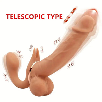 Strapless Doppio Dildo Realistico Vibrante 18cm